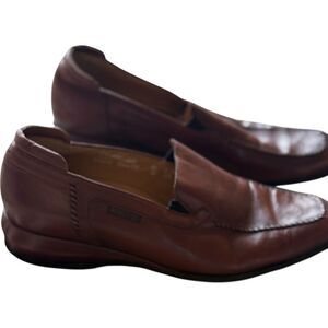 Mephisto Women’s Genuine Leather Brown Loafers Size 10 US Air Relax Shock Absorb